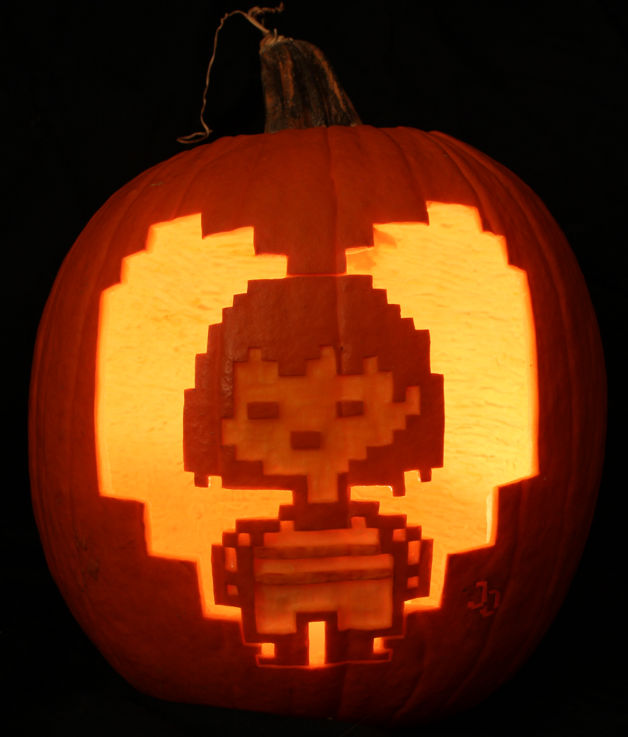 Frisk Pumpkin Light Version by johwee on DeviantArt