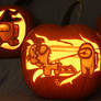 Among Us Pumpkins Group Light Version