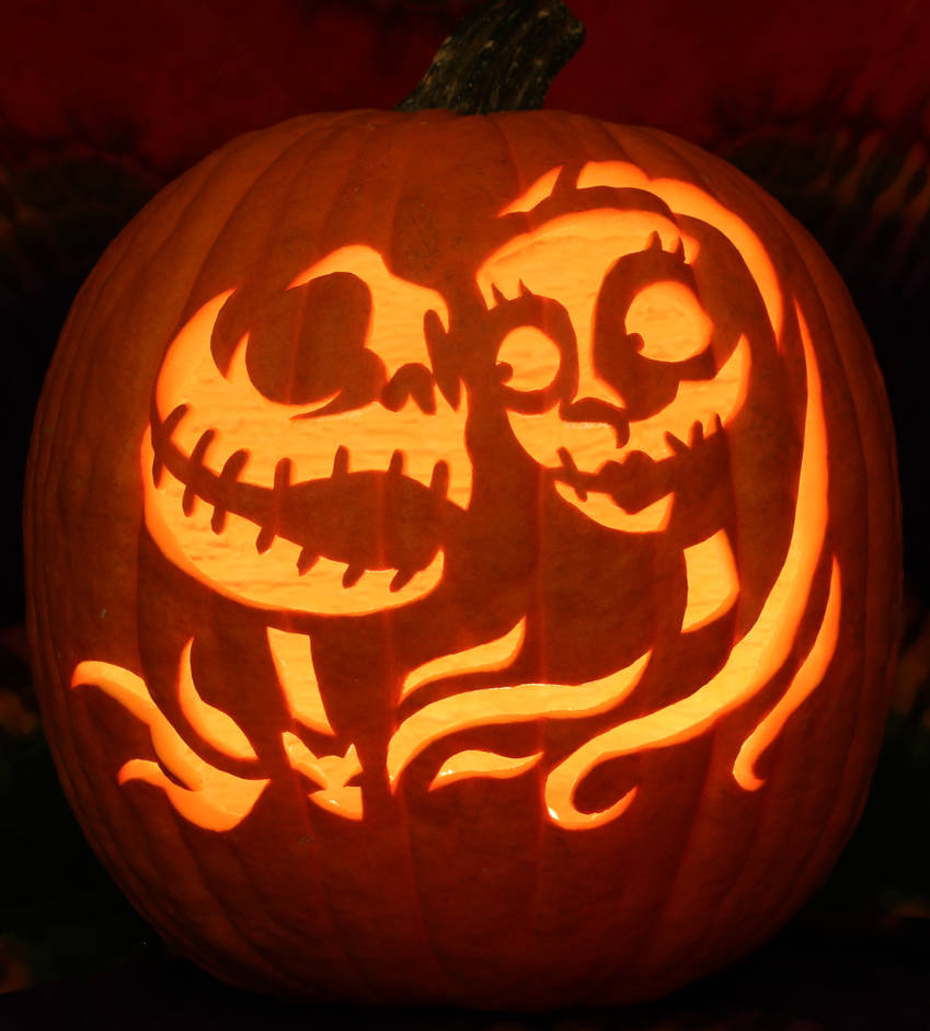 Jack and Sally Pumpkin Light Version by johwee on DeviantArt the-best-jack-skellington-pumpkin-carving-and-painting-printables