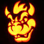 Lord Bowser on a mini-pumpkin.