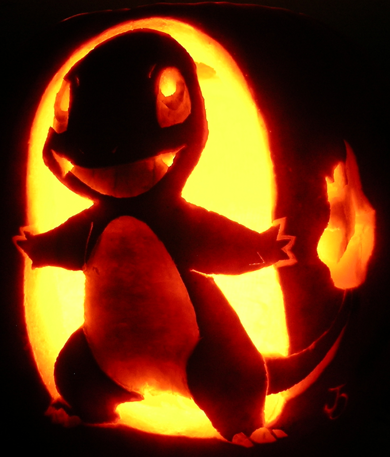 Charmander on ze Pumpkin