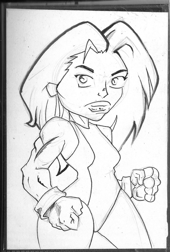 She Hulk Postcard