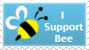 I Support Bee - Stamp