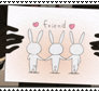 Natsume Zange 'Friend Poster' Stamp
