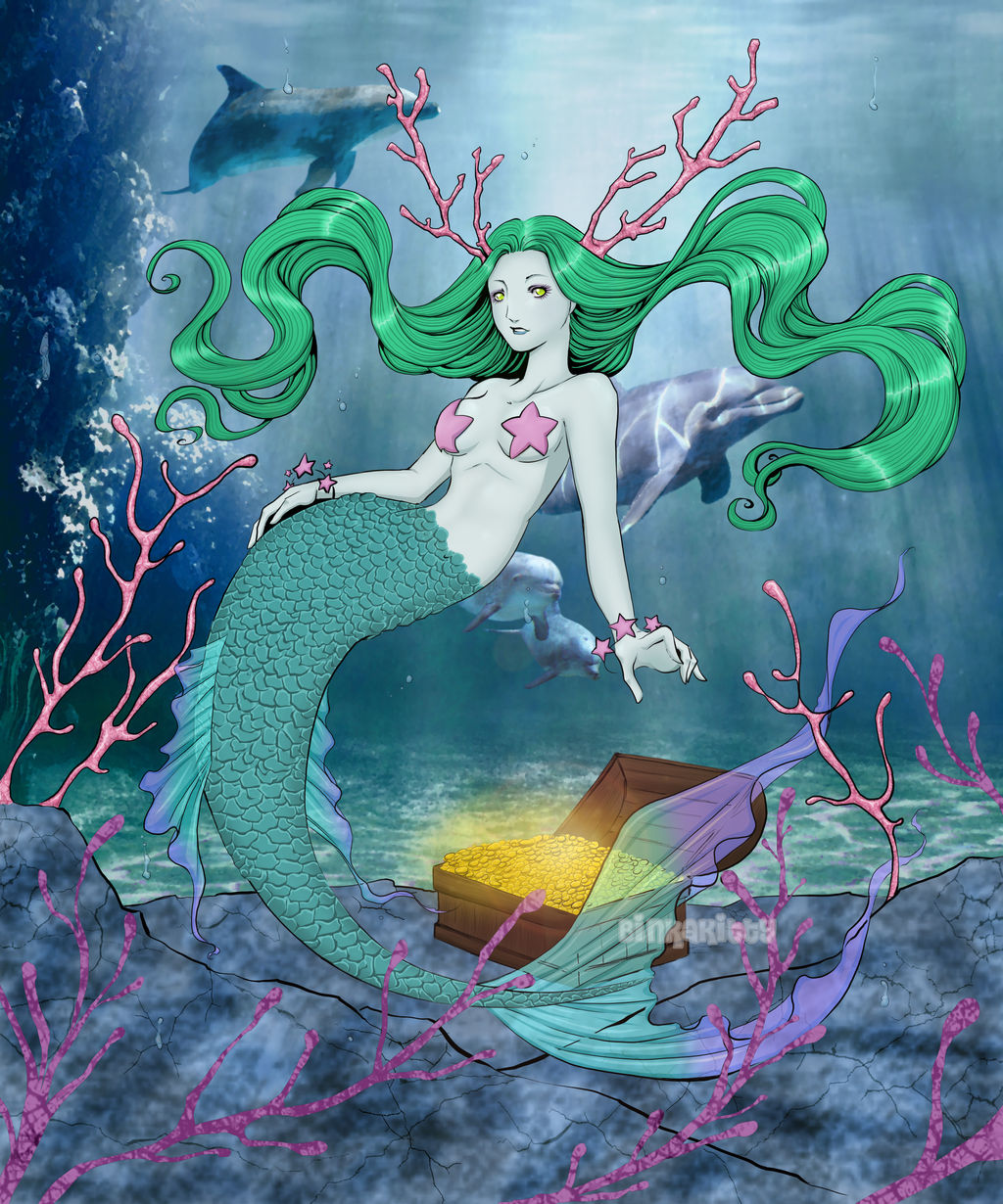 Underwater Treasure (coloring contest) by BinkaKitty