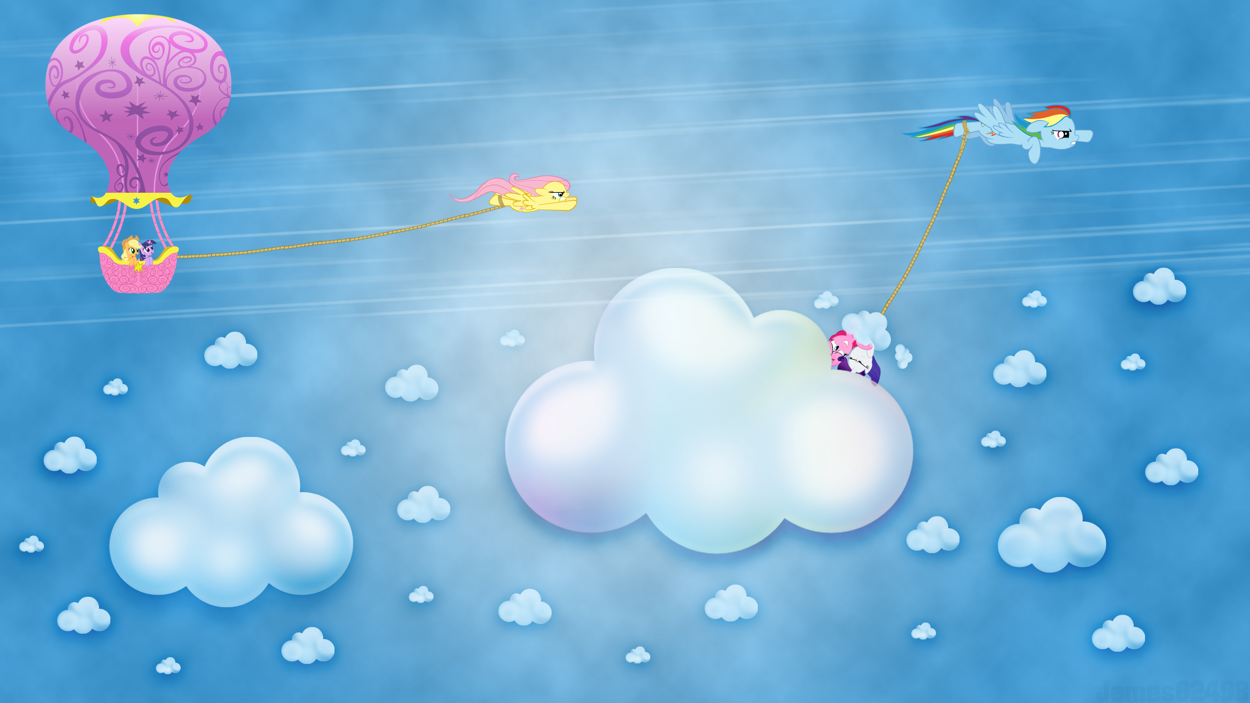 Chasing Rainbow Dash wallpaper