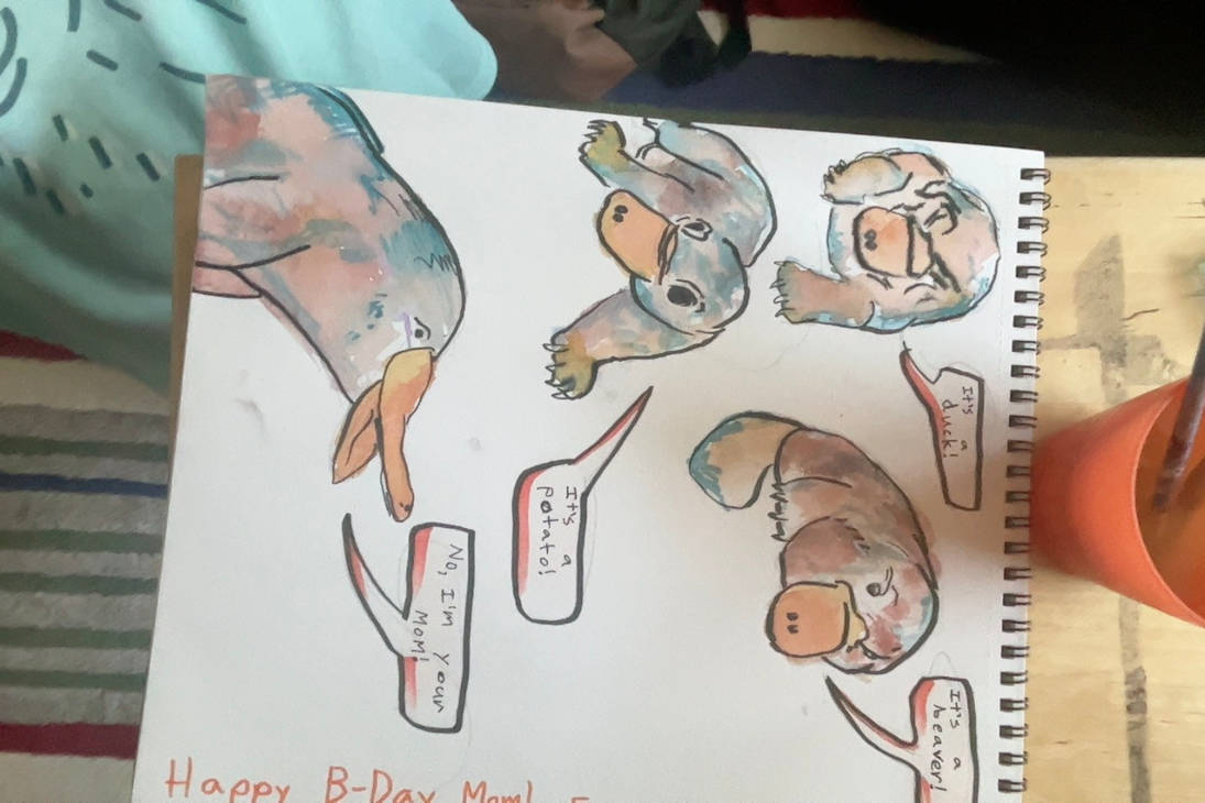 I made this for my Mom (she loves platypuses) by 0BloodWolf0 on DeviantArt
