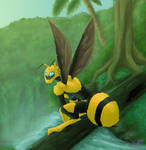 Bee In The Jungle by JazzTheTiger