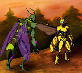 Waspinator Versus QueenBee~!