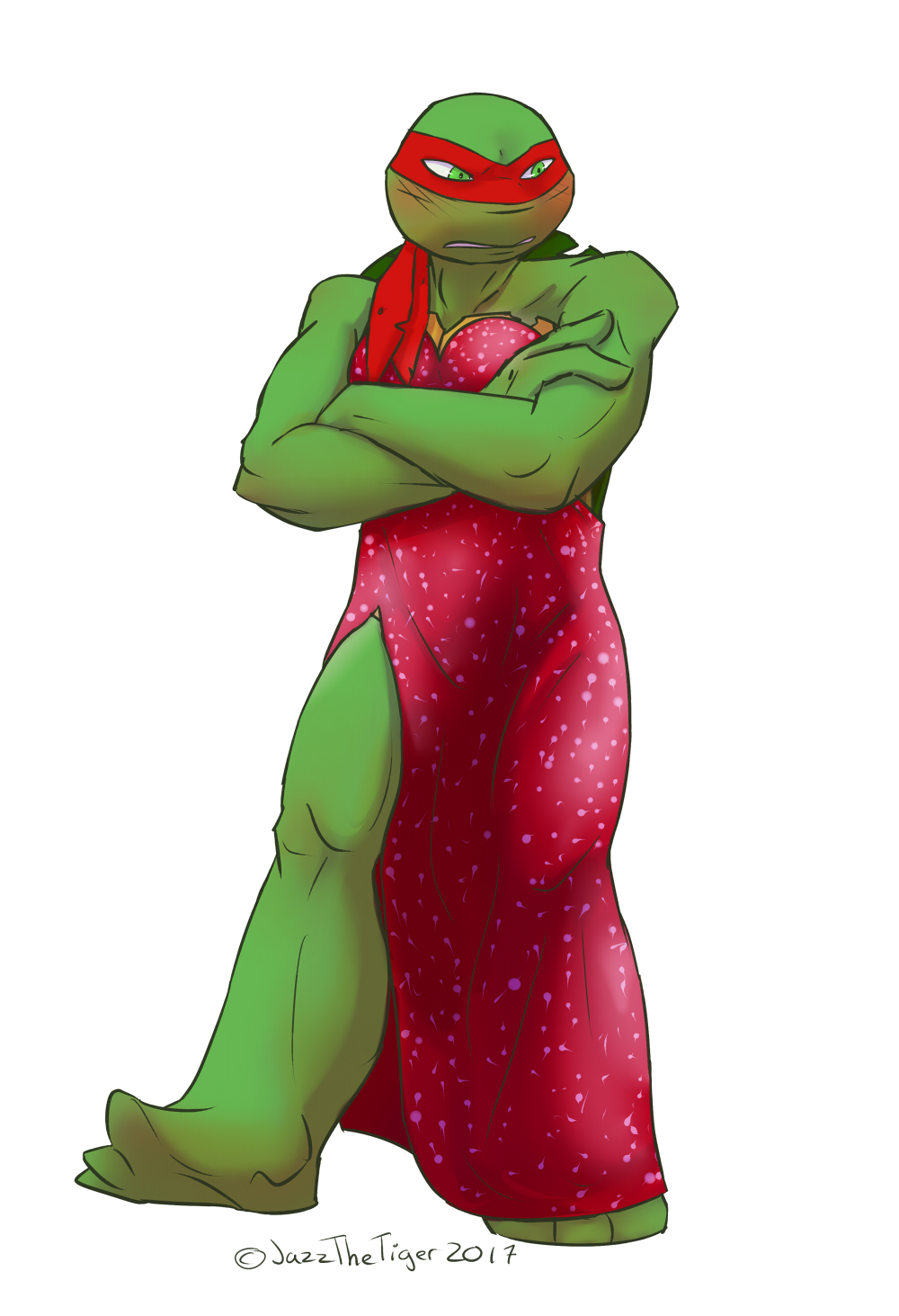 RAPH IN A DRESS?! by JazzTheTiger on DeviantArt