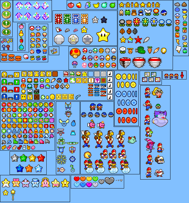 Paper Mario Item Sprites