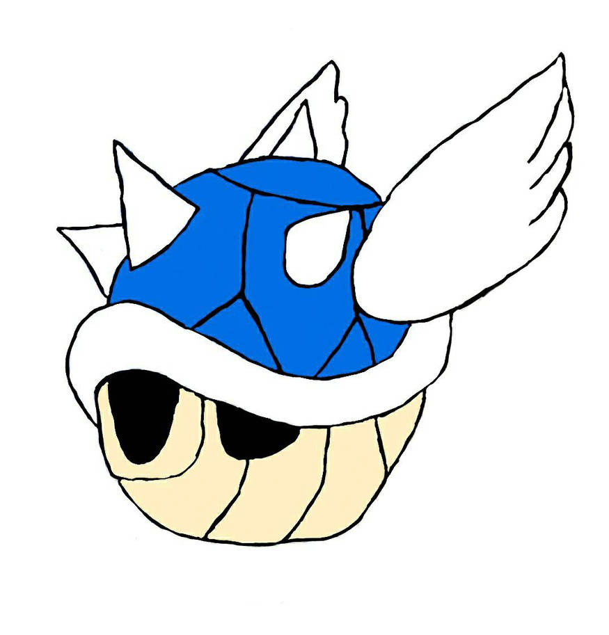 My Drawing of Blue Shell by NasirGamingYT on DeviantArt