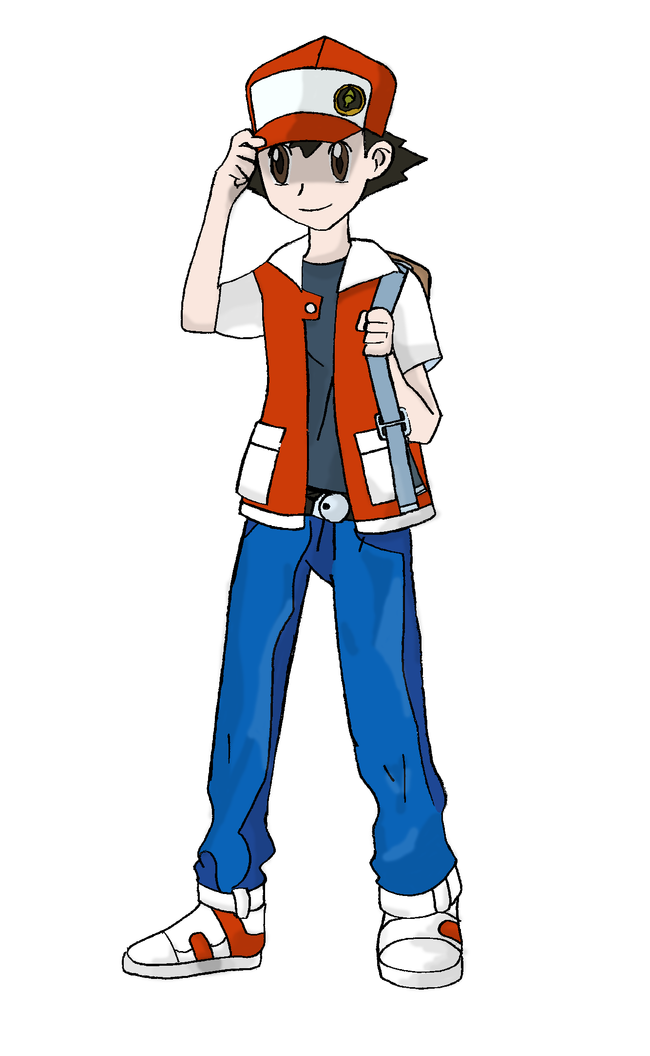 Pokemon Trainer Red Png - Red Pokemon Trainer Png, Transparent Png