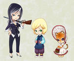 Chibis by tiggerfactory