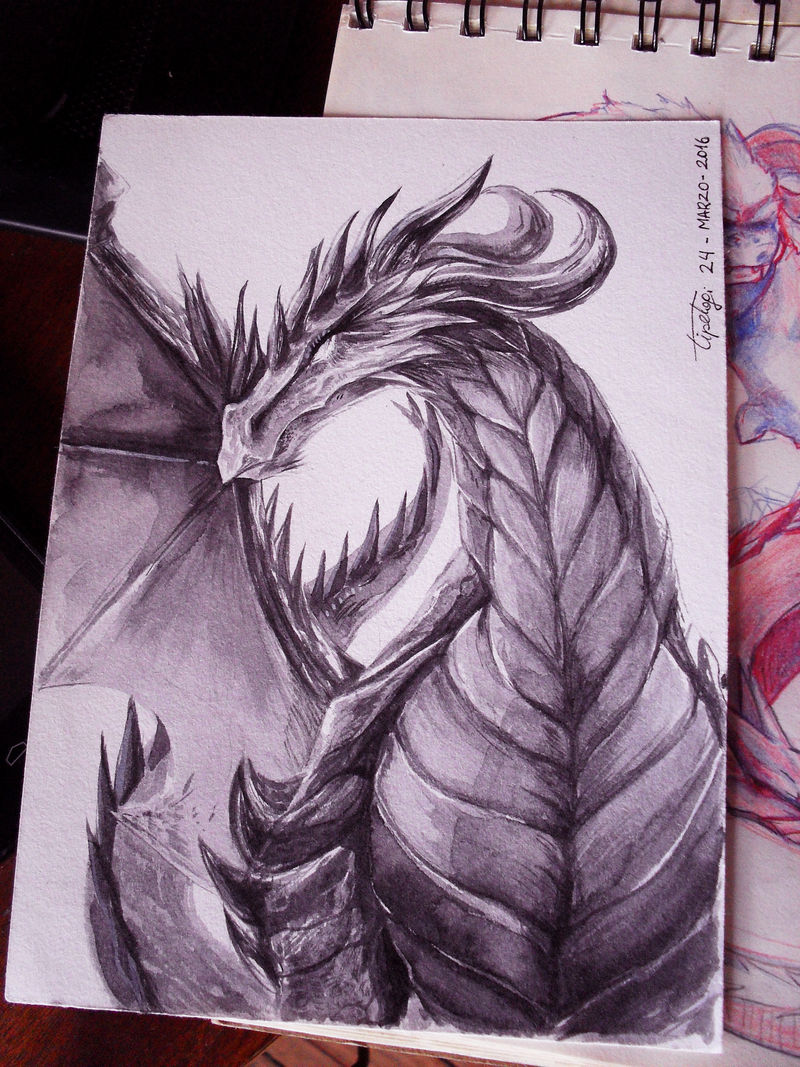 Dragon Ink Drawing Reference Dragon ink practice by Cotton-Monster on DeviantArt