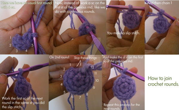 How to join rounds(crochet)