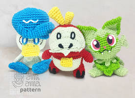 Crochet starters from Pokemon Scarlet and Violet