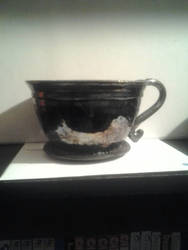 raku fired teacup bowel