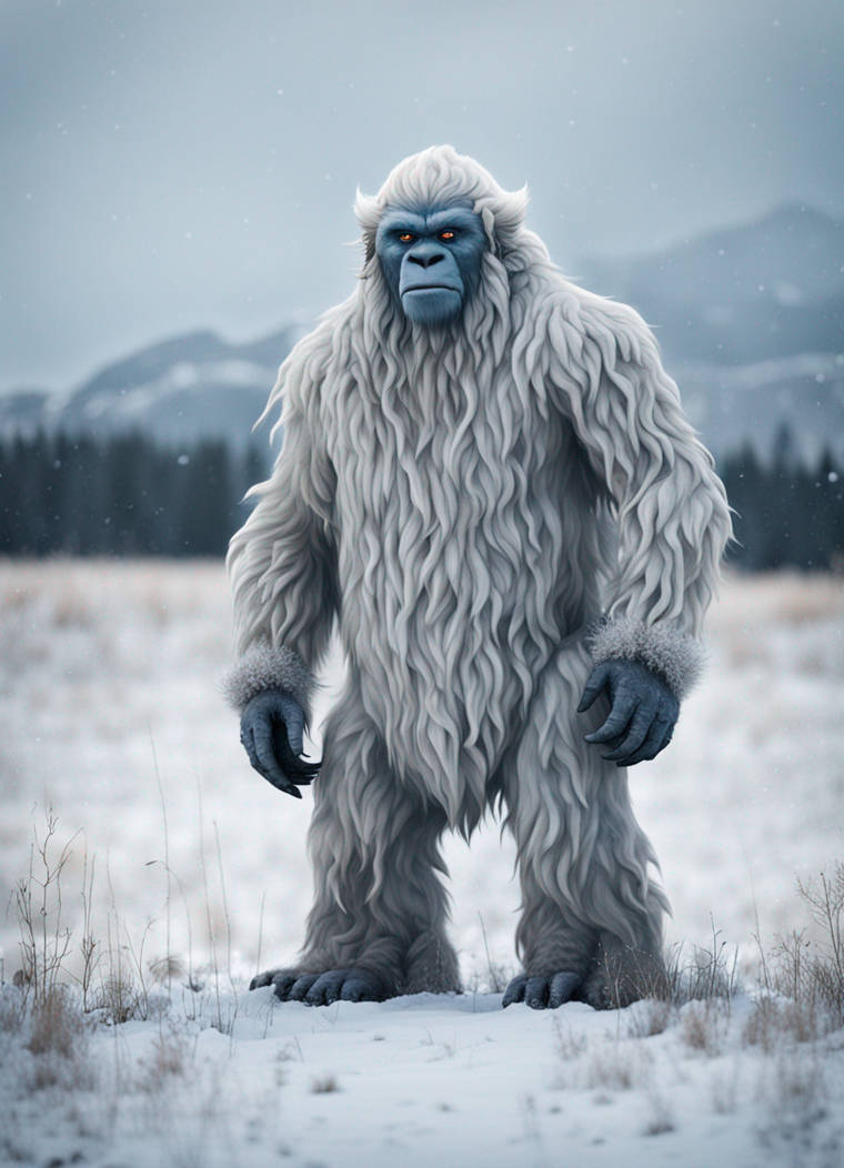 yeti Standing In A Snowy Field 3 by Sherafan185 on DeviantArt