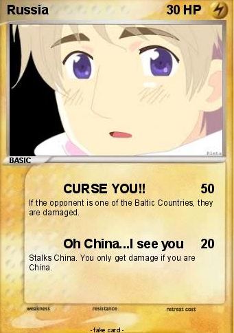 Russia Pokemon Card~