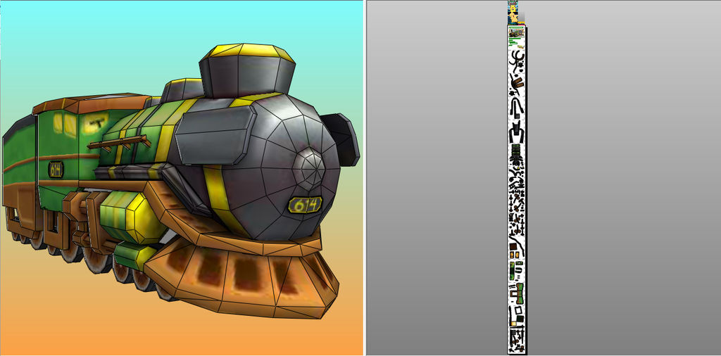 locomotora ( Big Steamer ) papercraft by johannhernandez117 on DeviantArt