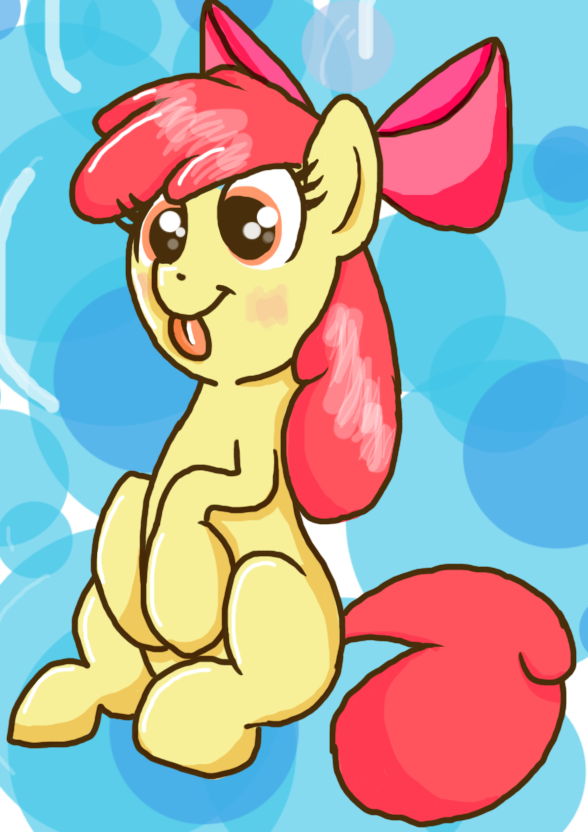 AppleBloom Being a Cutie