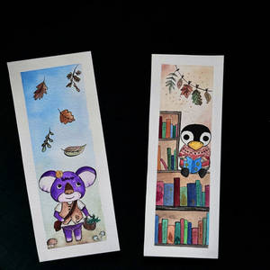 Autumnal Animal Crossing Bookmarks