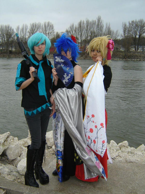 Cosplay Len Kagamine and Kaito shion Setsugetsuka