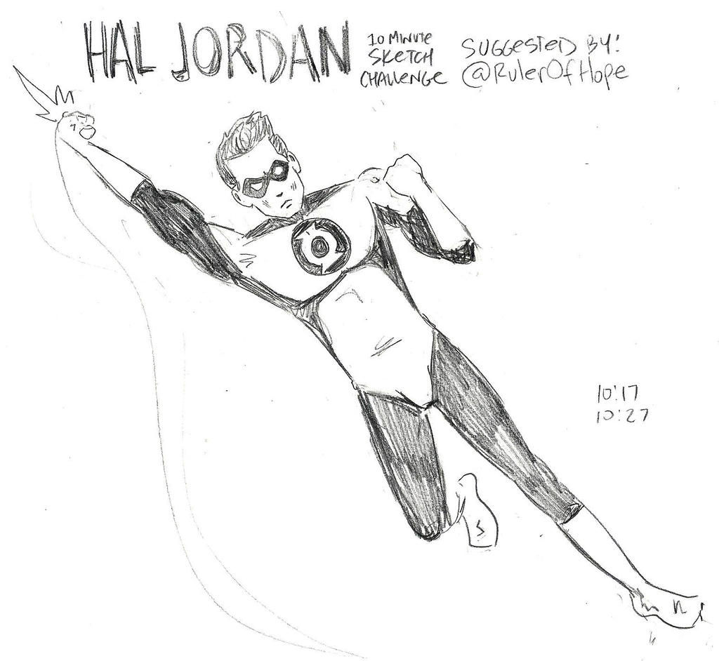 Hal Jordan 10 Minute Sketch