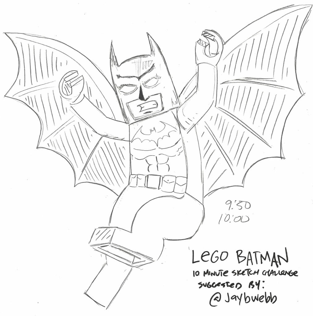 LEGO Batman 10 Minute Sketch