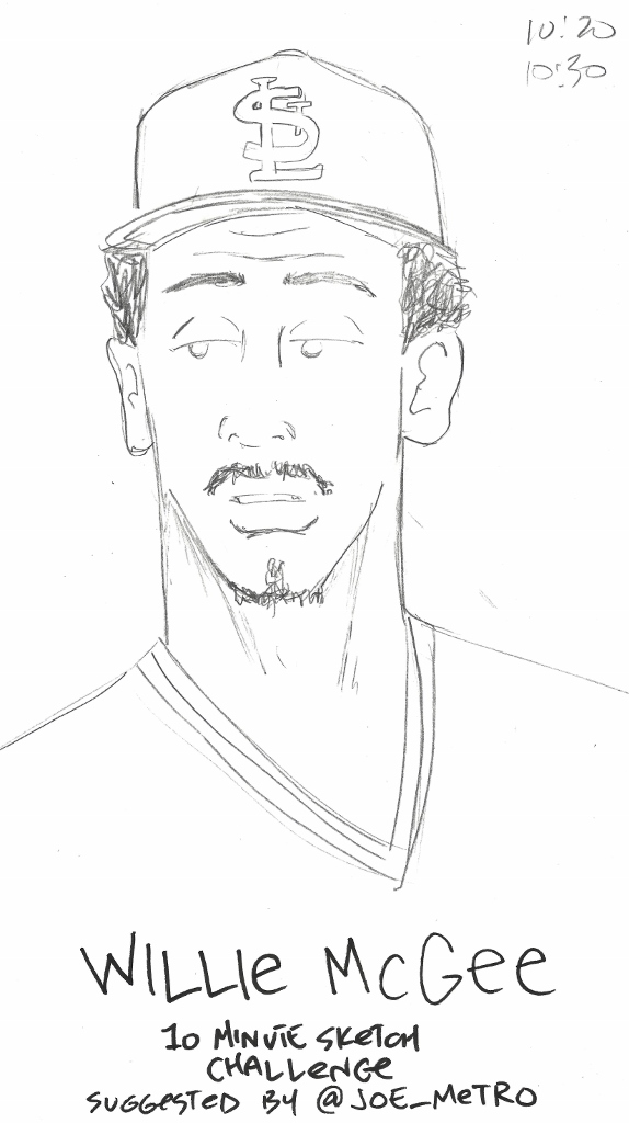 Willie McGee 10 Minute Sketch