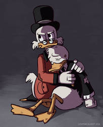 Protective uncle Scrooge