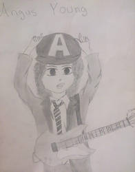 Angus Young Chibi Drawing!