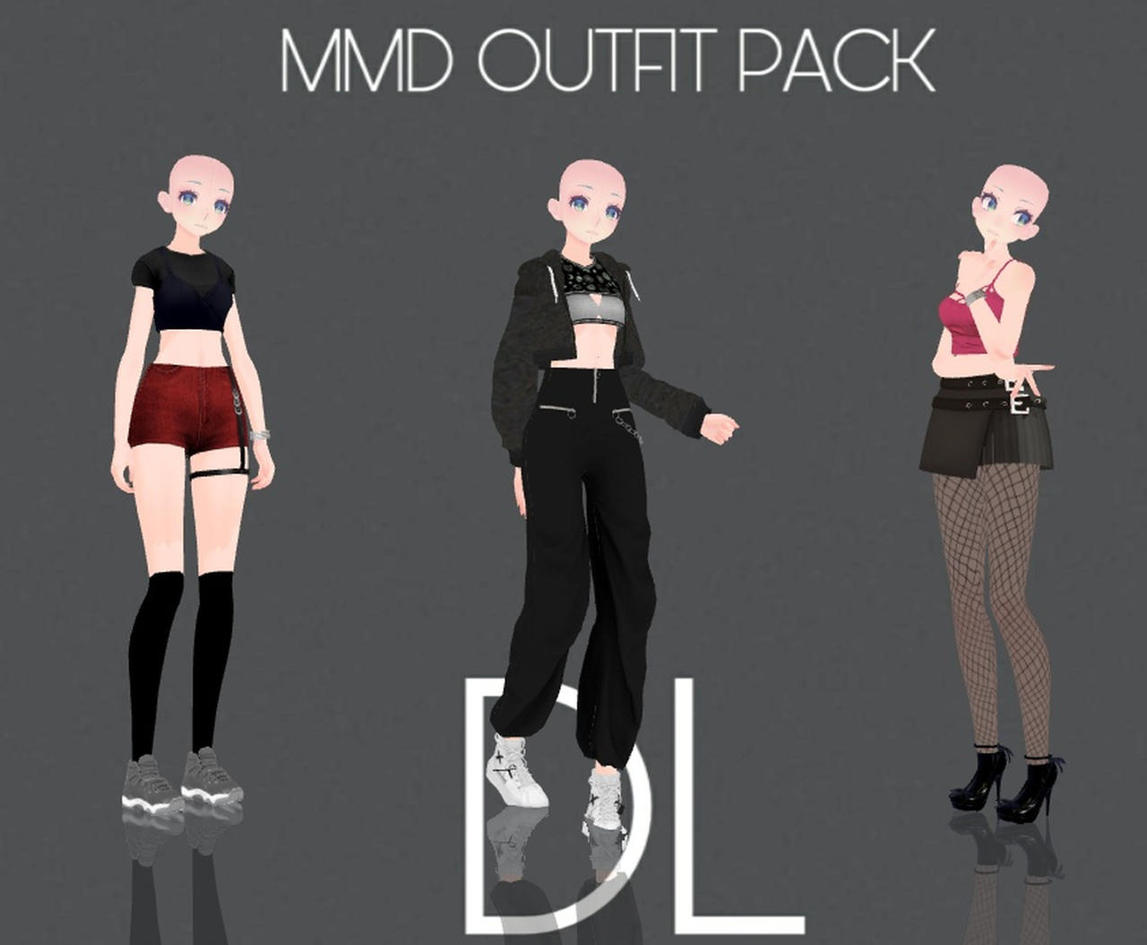 MMD Outfit Base Pack DL by 0ZASHAA0 on DeviantArt