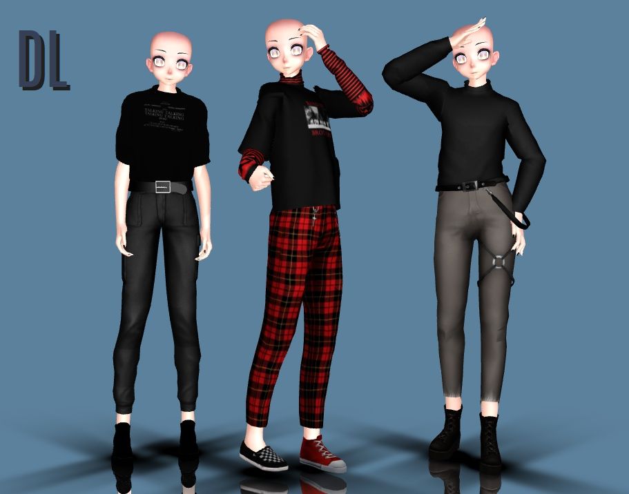 MMD Male Outfit Bases DL by 0ZASHAA0 on DeviantArt