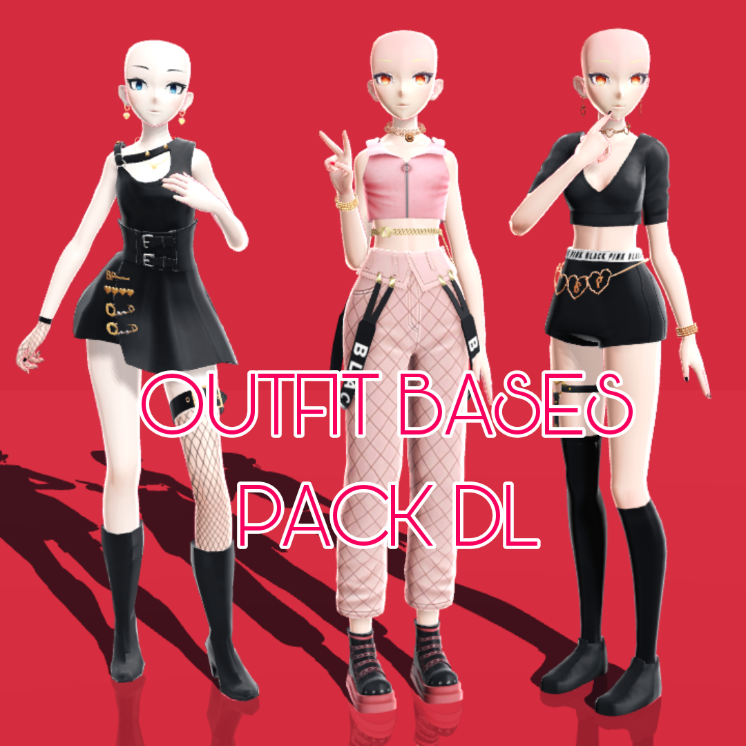 MMD Outfit Bases Pack DL by 0ZASHAA0 on DeviantArt