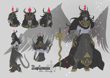 Baphomon Reference Sheet | Digimon OC