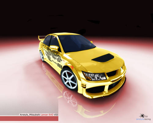 3D Mitsubishi Lancer EVO VIII