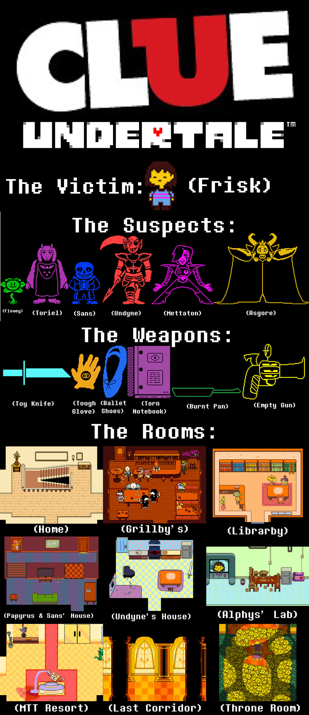 Clue Do Undertale Edition By Bkuhn On Deviantart Clue Do Undertale Edition By Bkuhn On Deviantart