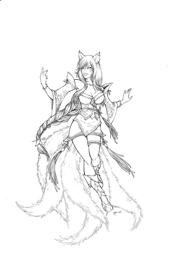 Desenhos de League of Legends para Colorir: De Ahri a Jinx