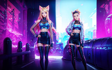 K/DA Ahri and Akali League of Legends