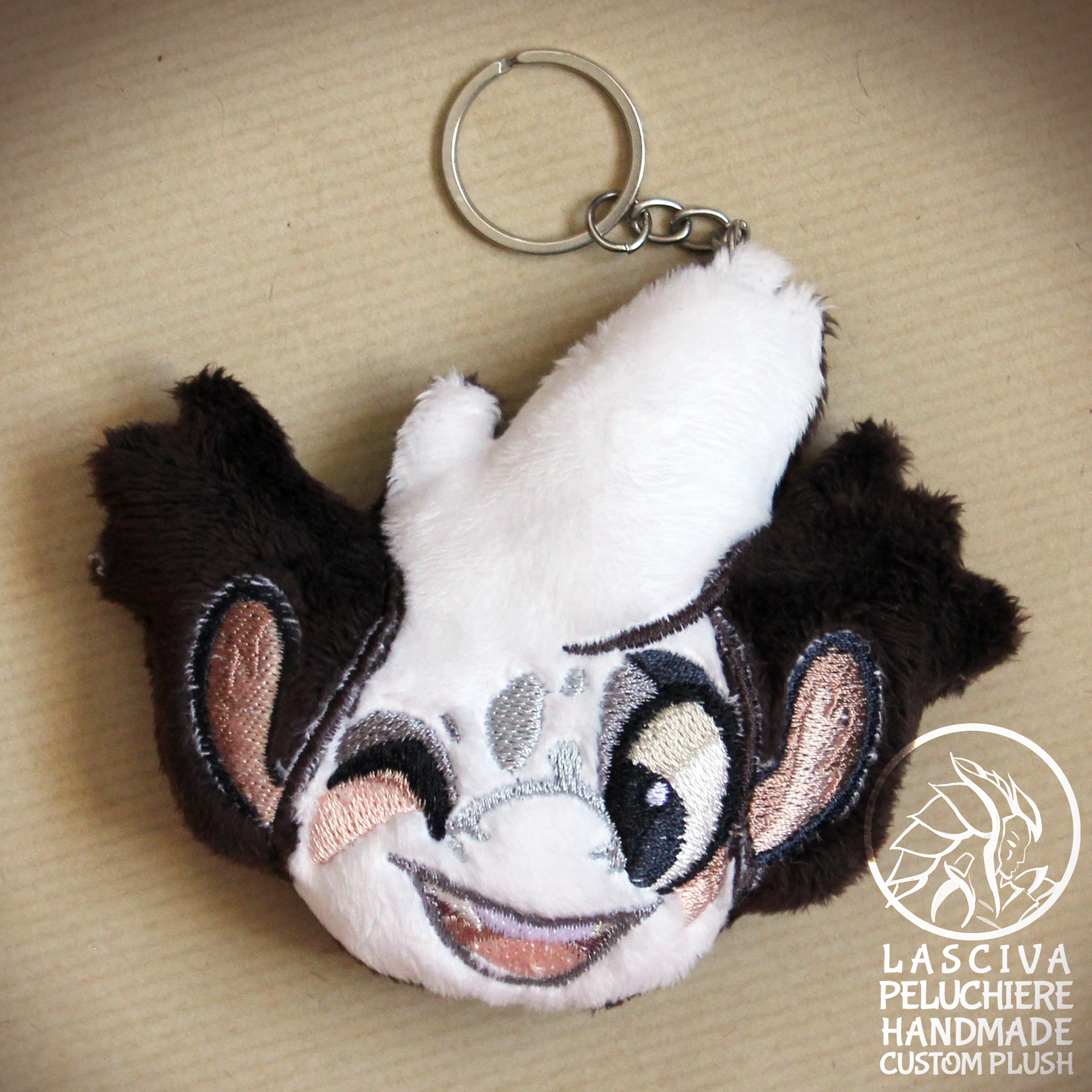 Wally the Bagbean custom plush keychain