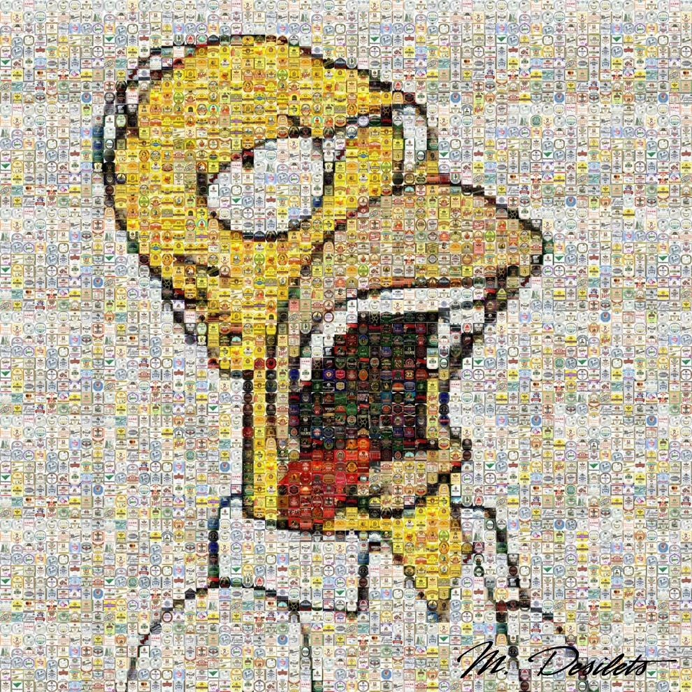 Homer Simpson Mosaic