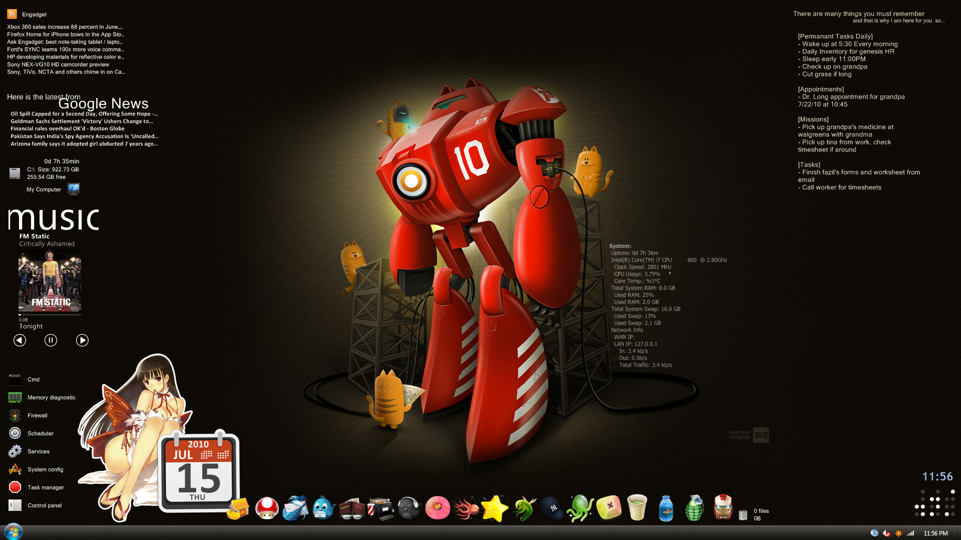 Windows 7 Screenshot Red Robot