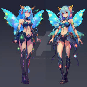 CLOSED // Glowing Fairy Anime Girl // AI Adoptable