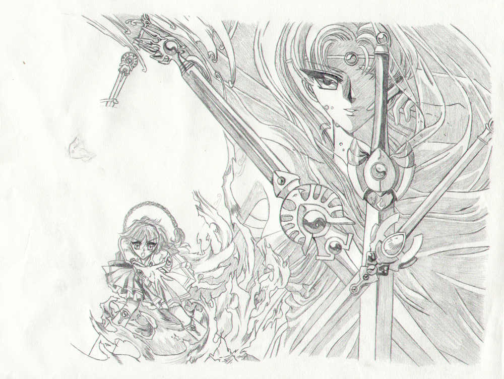 Magic Knight Rayearth Sketch