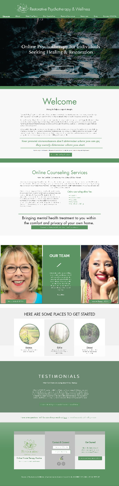 Restorative Psychotherapy and Wellness