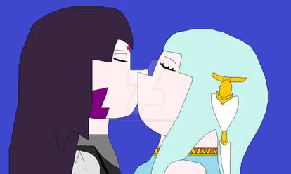 wayne and Ninian kiss