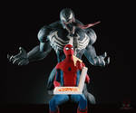 Pizza Time Spider-Man and Venom