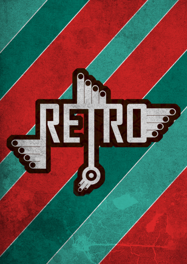 retro lettering